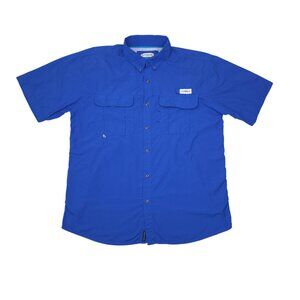 Magellan Outdoors Short-Sleeve Fishing Shirt Mens L Relaxed Fit Moisture-Wicking